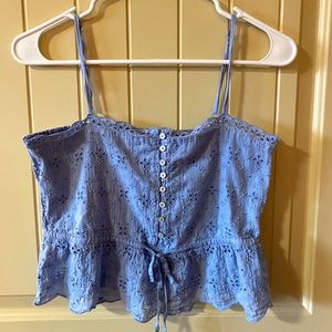 Pastel Blue Crop Top